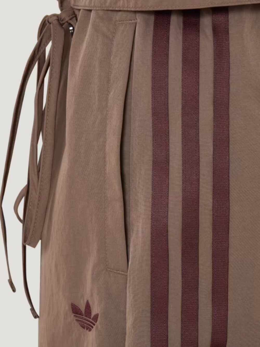 adidas originals women's brown 'curved pants' waistband detail BNWT size M, L - Picture 8 of 16